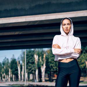 Cropped Pullover Hoodie